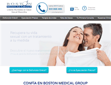 Tablet Screenshot of bostonmedicalgroup.es