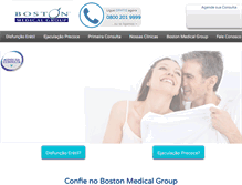 Tablet Screenshot of bostonmedicalgroup.com.br